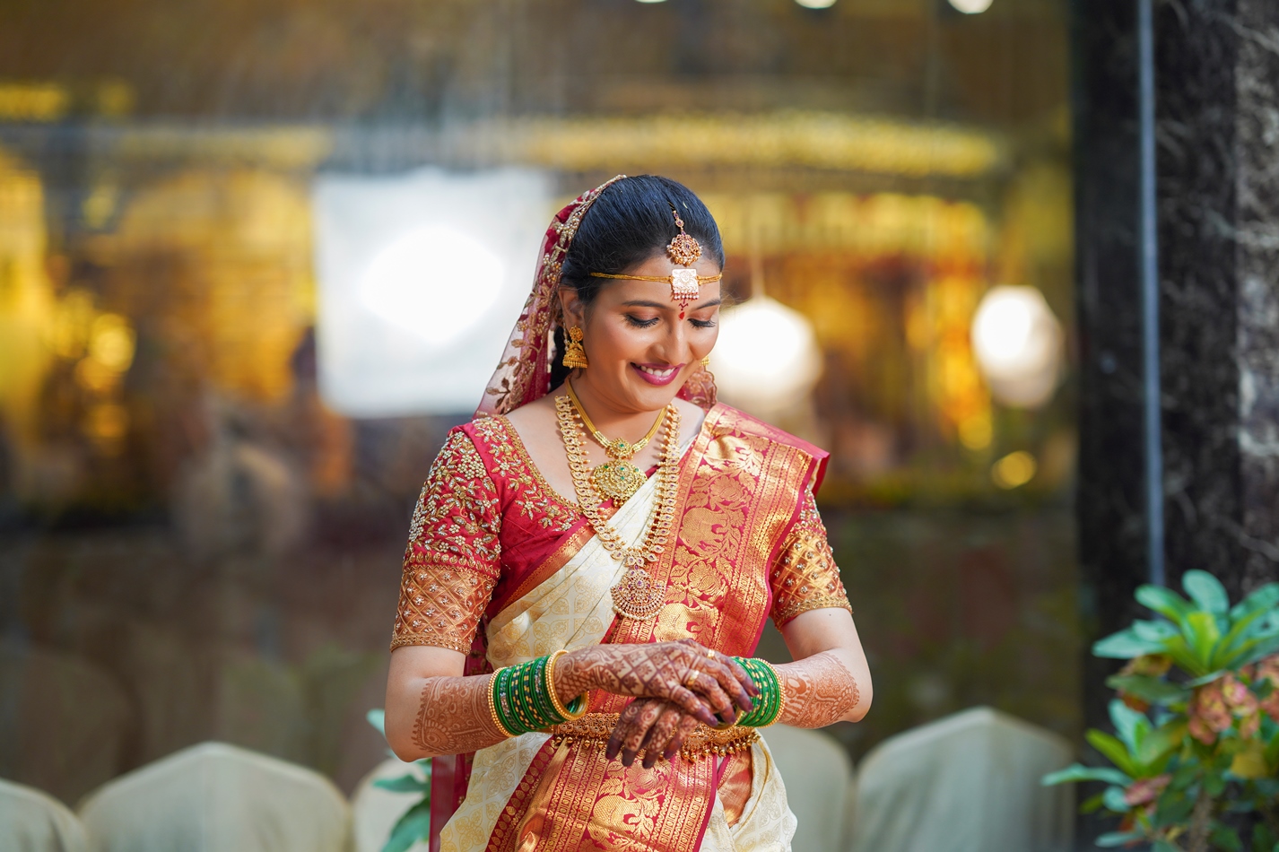 Ananya & Siddharth — Naren Gardens Convention wedding portrait